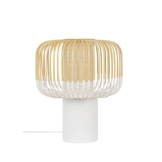 Lampe Bamboo M blanc