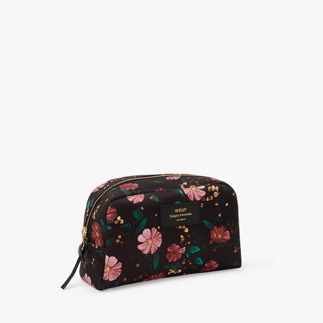 Trousse de toilette Black flowers