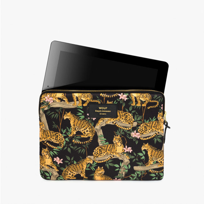 Housse  Ipad black lazy jungle