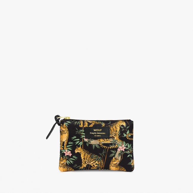 Petite pochette black lazy jungle