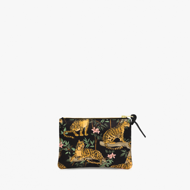 Petite pochette black lazy jungle