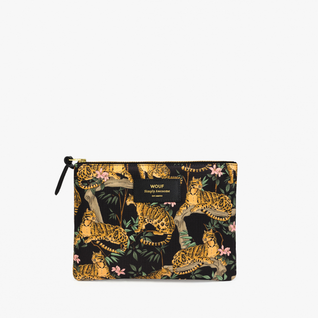 Grande pochette black lazy jungle