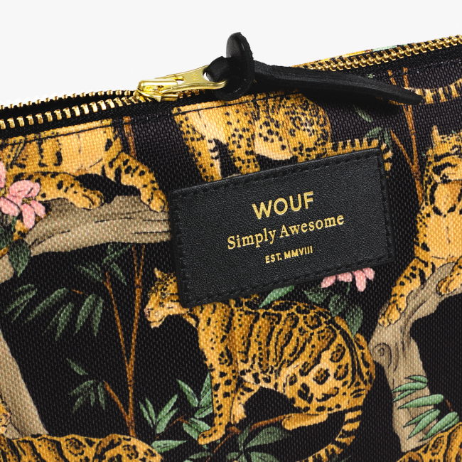 Grande pochette black lazy jungle