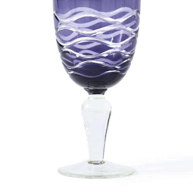 6 verres à vin Cobalt Mix