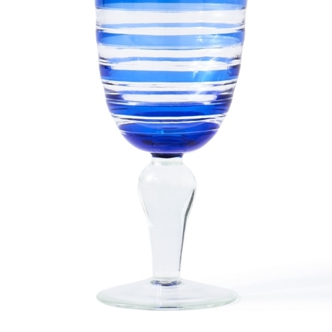 6 verres à vin Cobalt Mix