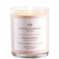 Bougie végétale parfumée bois de santal