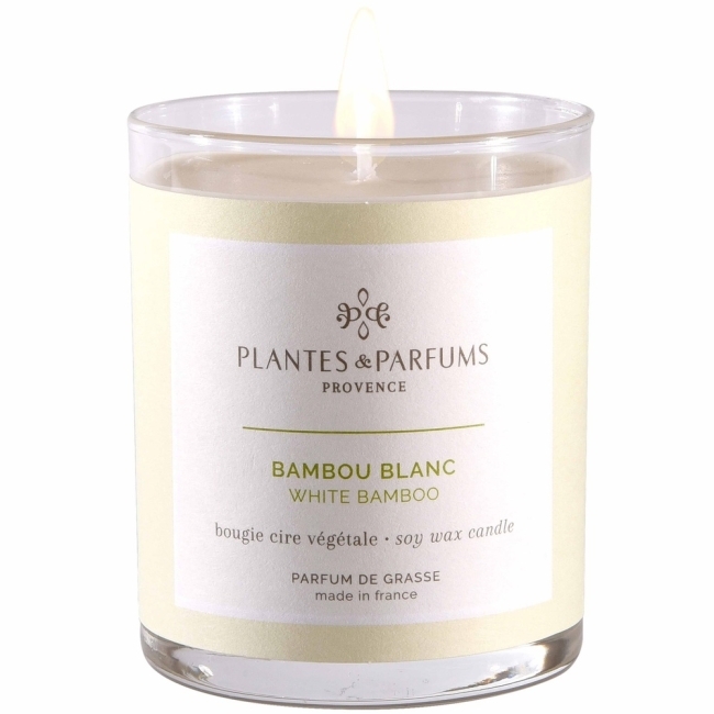 Bougie végétale parfumée bambou blanc