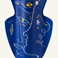 Vase papier Jaime Hayon bleu