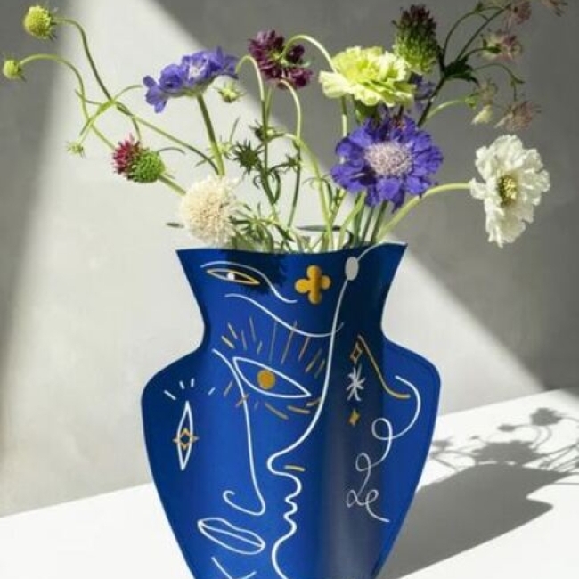 Vase papier Jaime Hayon bleu