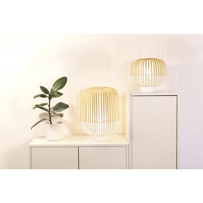 Lampe Bamboo L blanc 