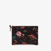 Grande pochette Black flowers